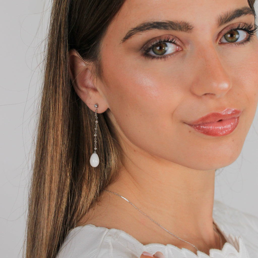 Pendientes Rosa Clará de novia