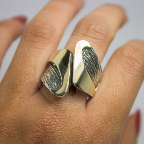 Anillo de plata de ley 925 y oro 9ct. Gabriela Styliano