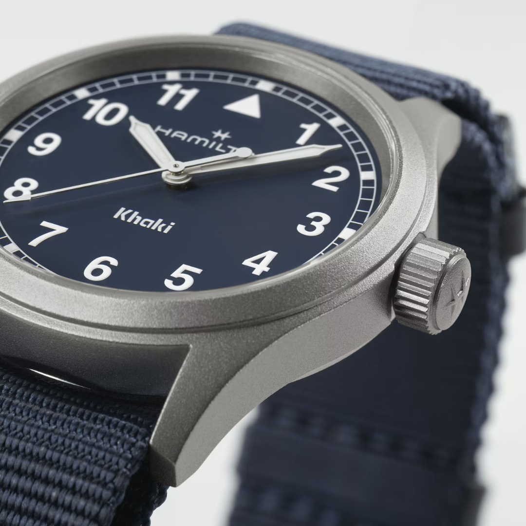 Hamilton Khaki Field Textil Azul