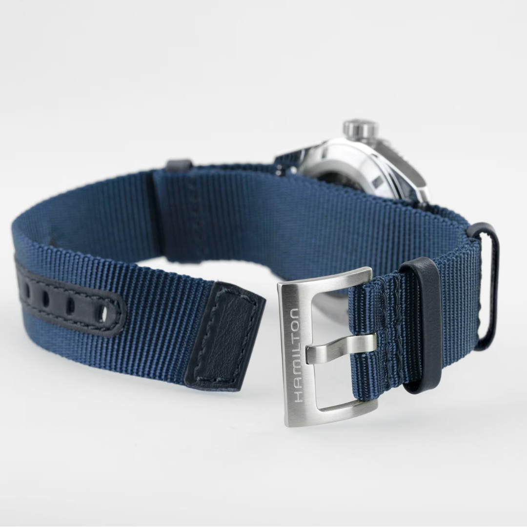 Correa de Reloj Hamilton Khaki Azul