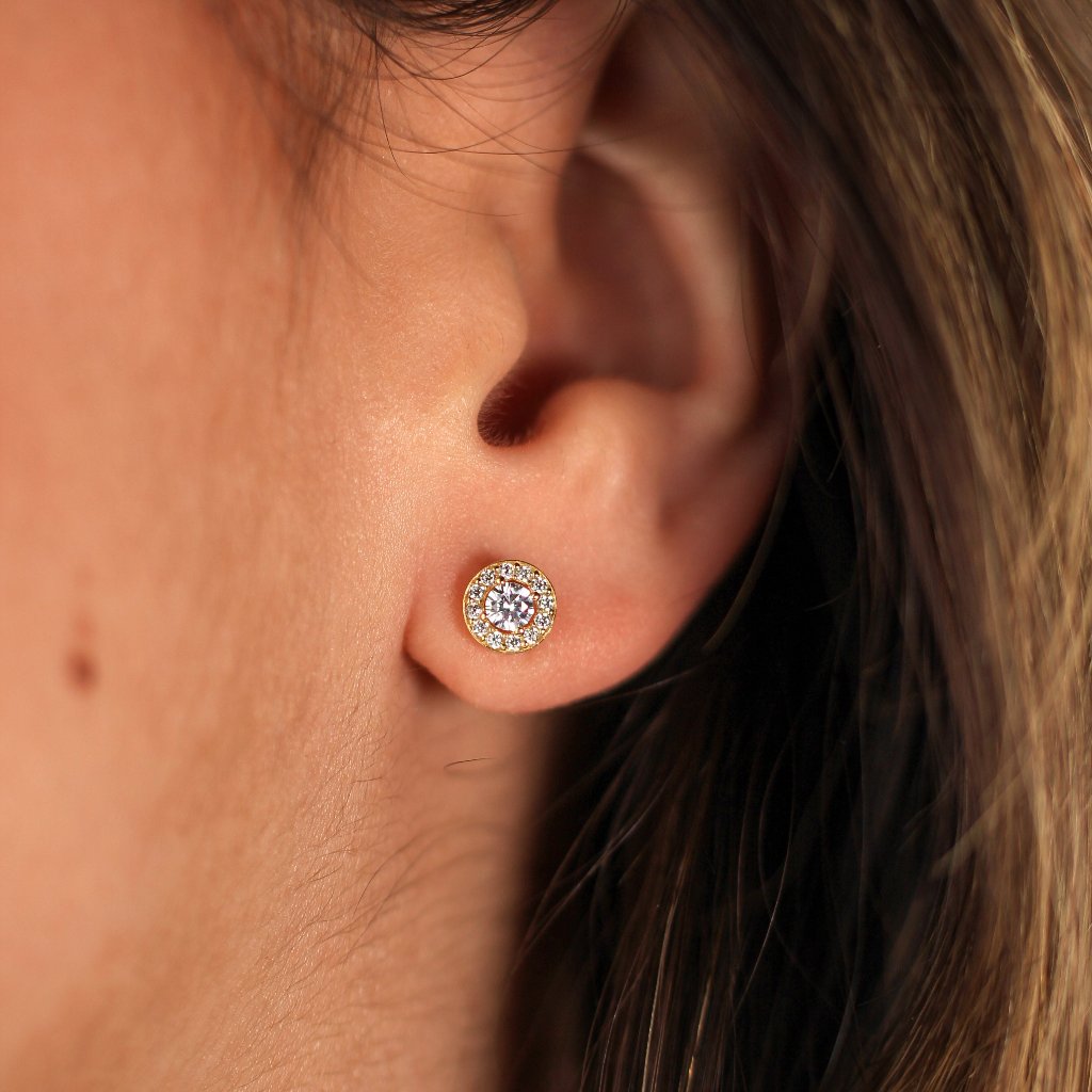 Pendientes pequeños Pamplona Oro