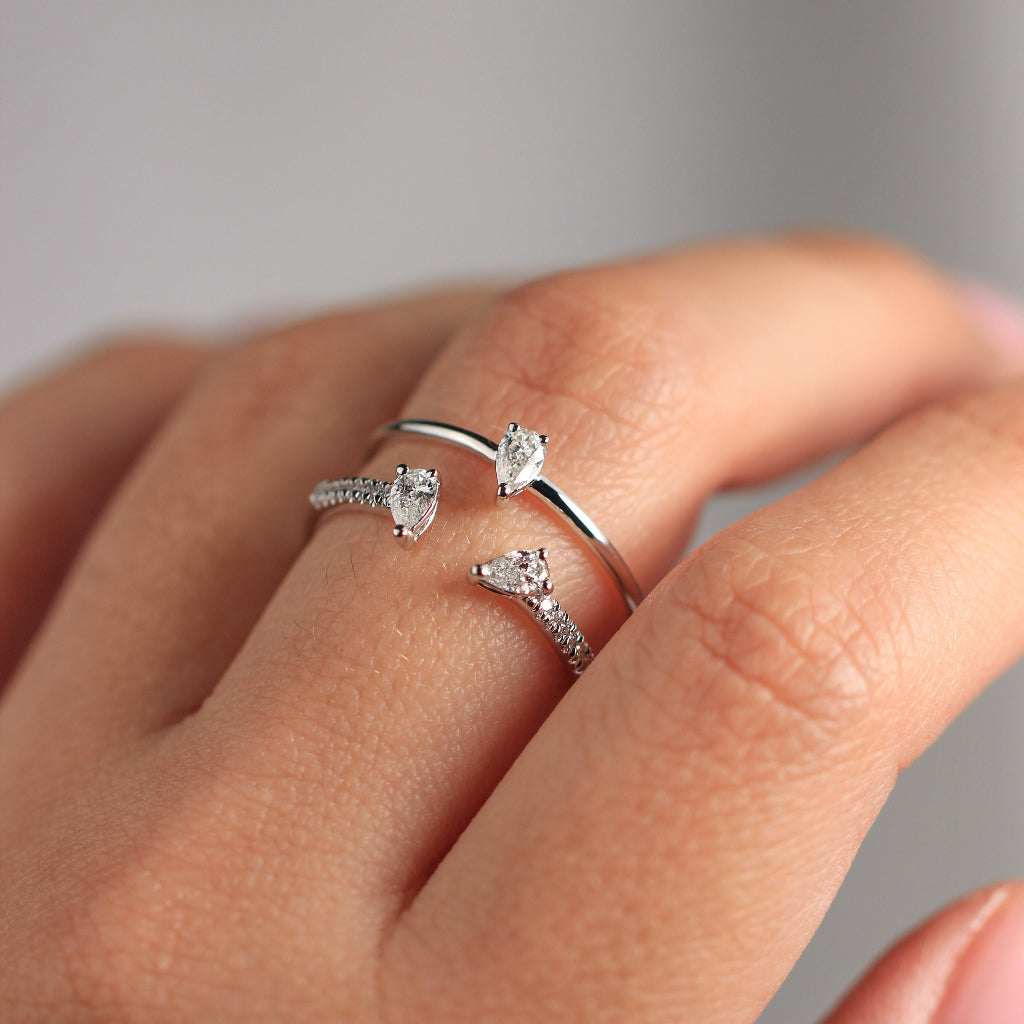 Sortija con dos bandas de oro