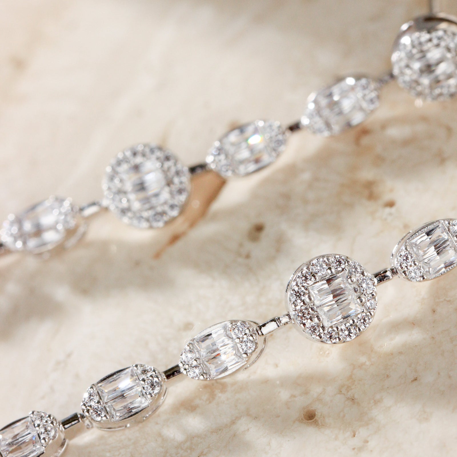 pendientes largos novia en plata de primera ley y circonitas