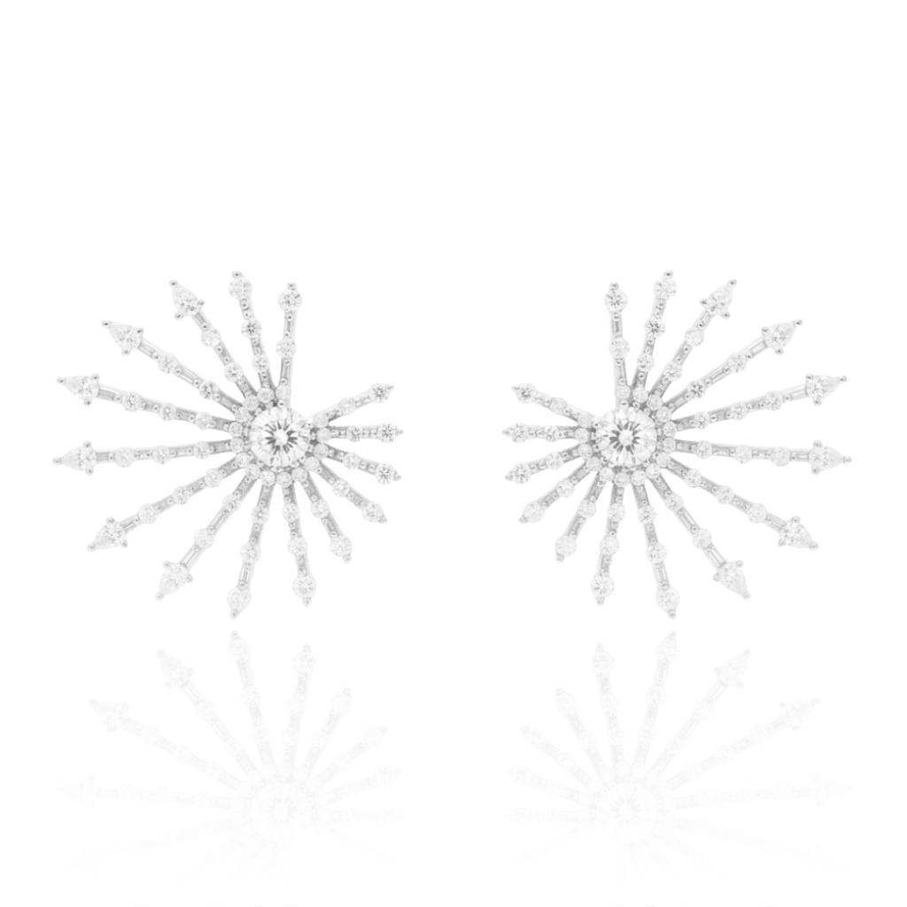 pendientes originales en plata de primera ley con circonitas para novia e invitada