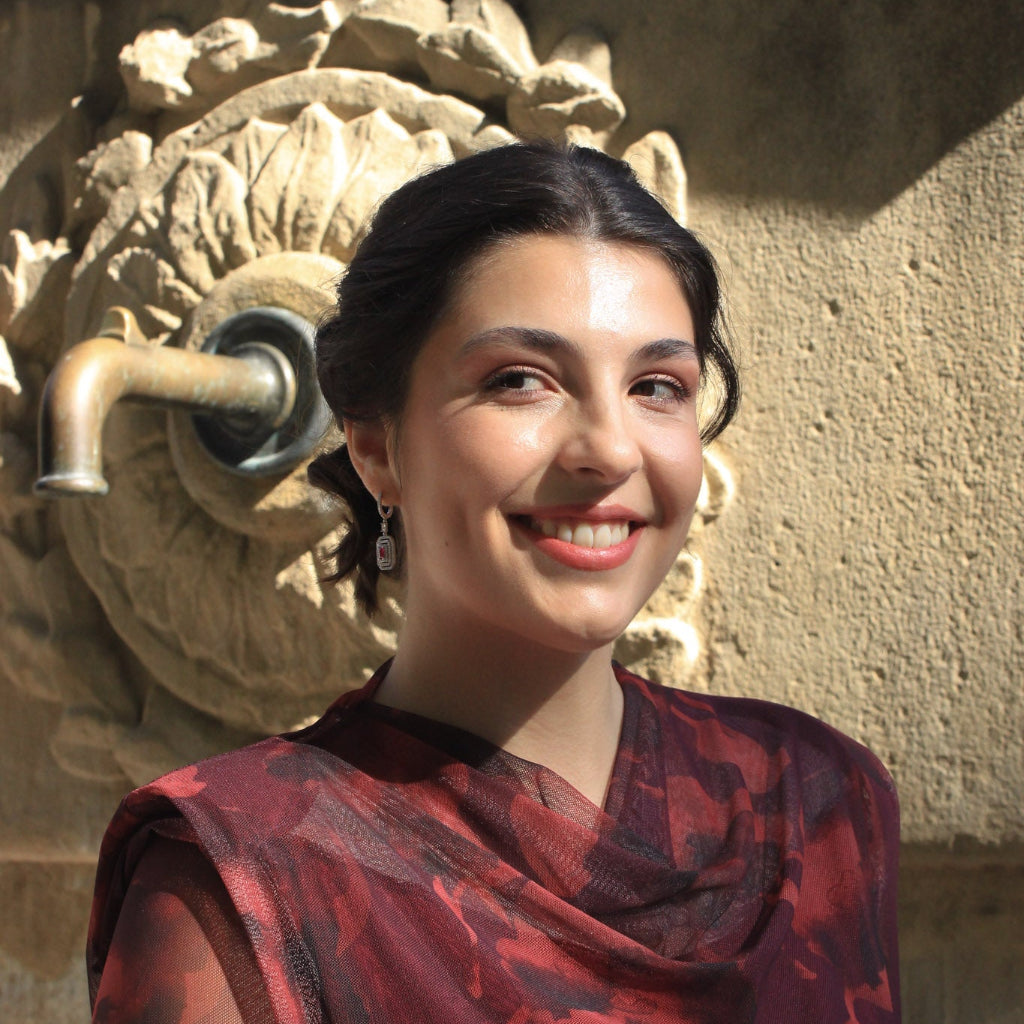 pendientes vintage en plata de primera ley con circonita rosa para novia e invitada