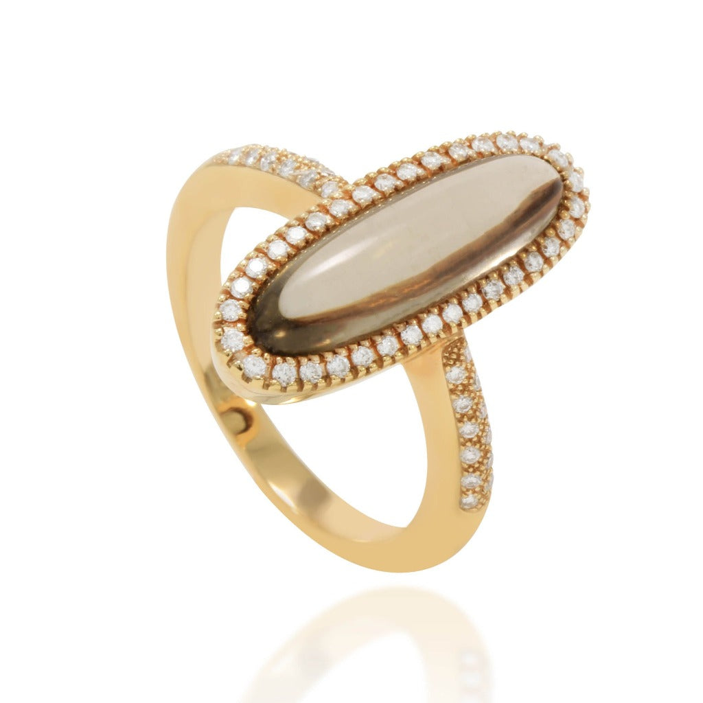 Anillo oro rosa joyería pamplona