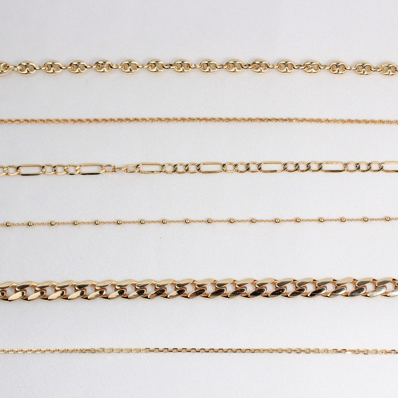 Tipos de Cadena de Oro