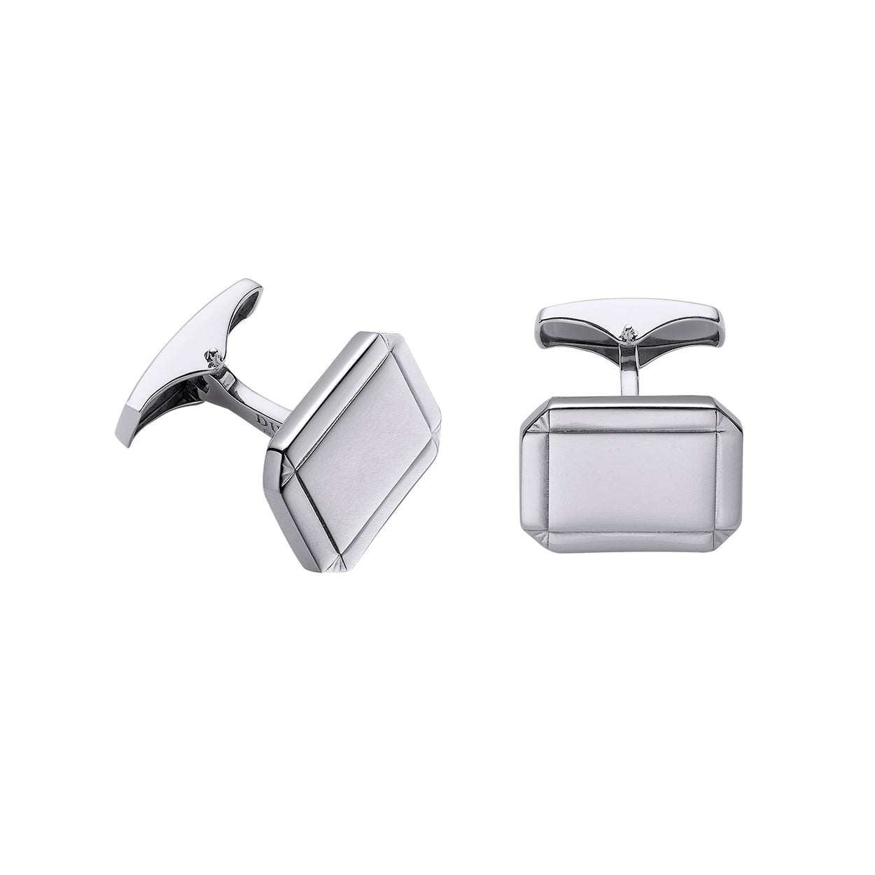 Gemelos de Plata de Ley rectangulares