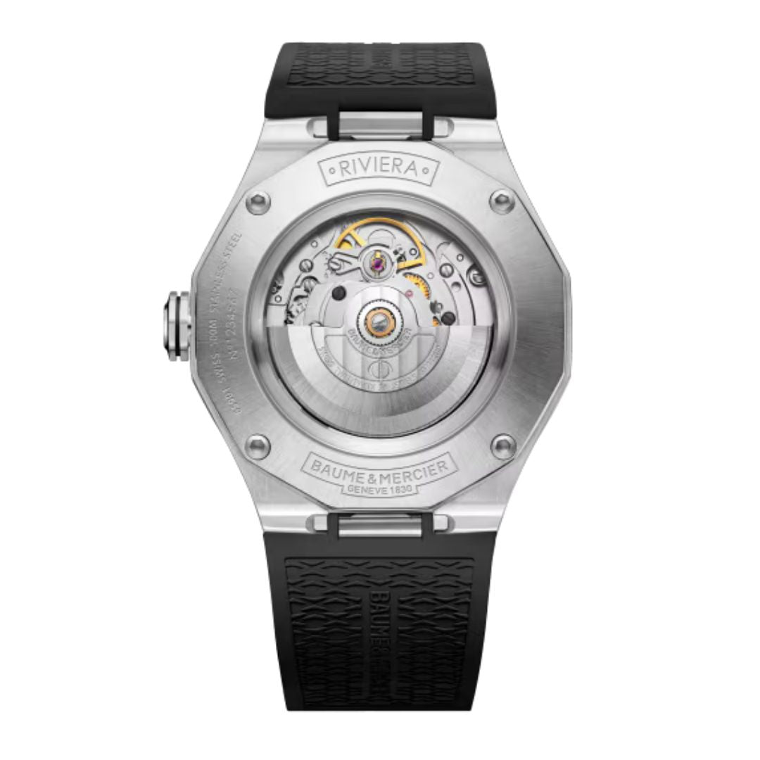 Reloj riviera baume mercier correa caucho