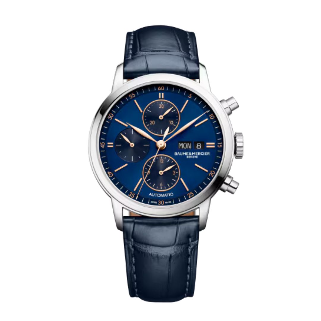 Reloj classima esfera azul baume mercier
