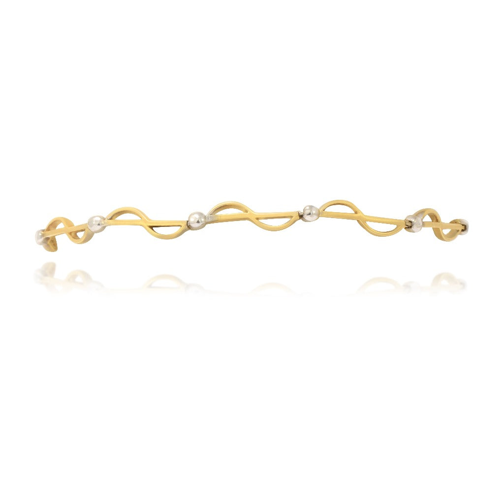 Pulsera de oro de 18kt joyería pamplona