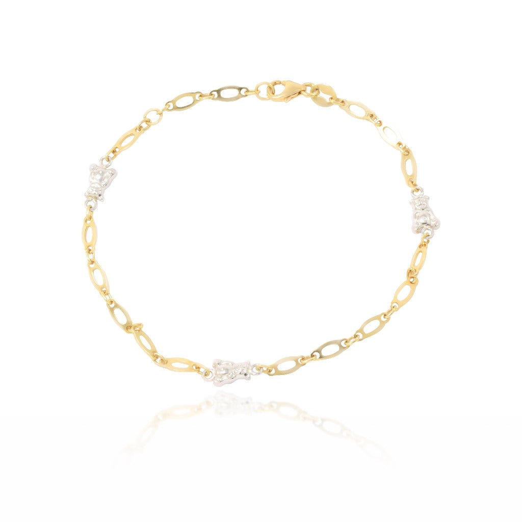 Pulsera de oro de 18kt para niña joyería pamplona