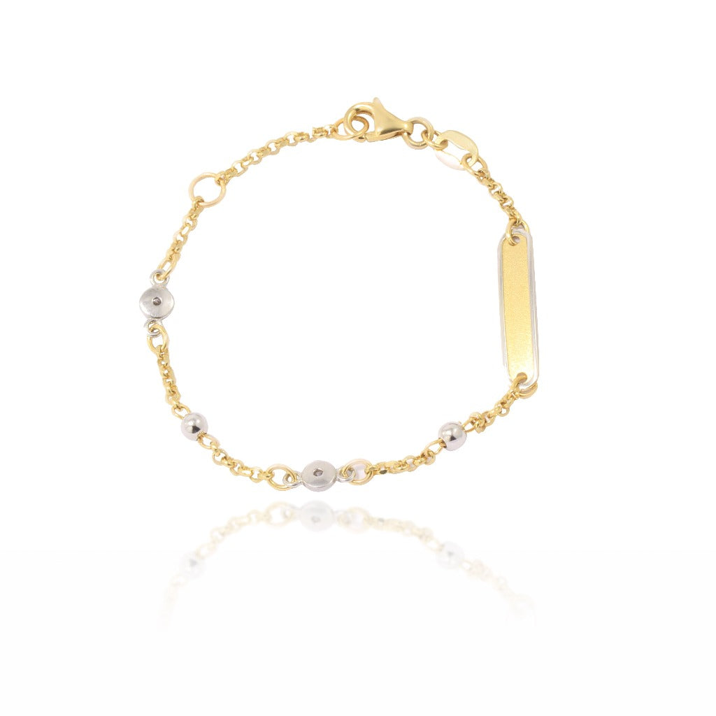 Pulsera de oro 18kt para comunión joyería pamplona