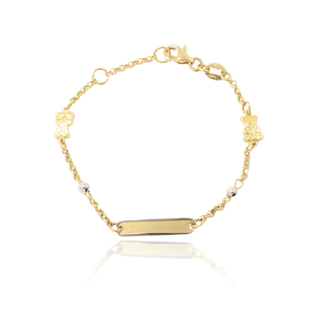 Pulsera para grabar oro 18kt joyería pamplona