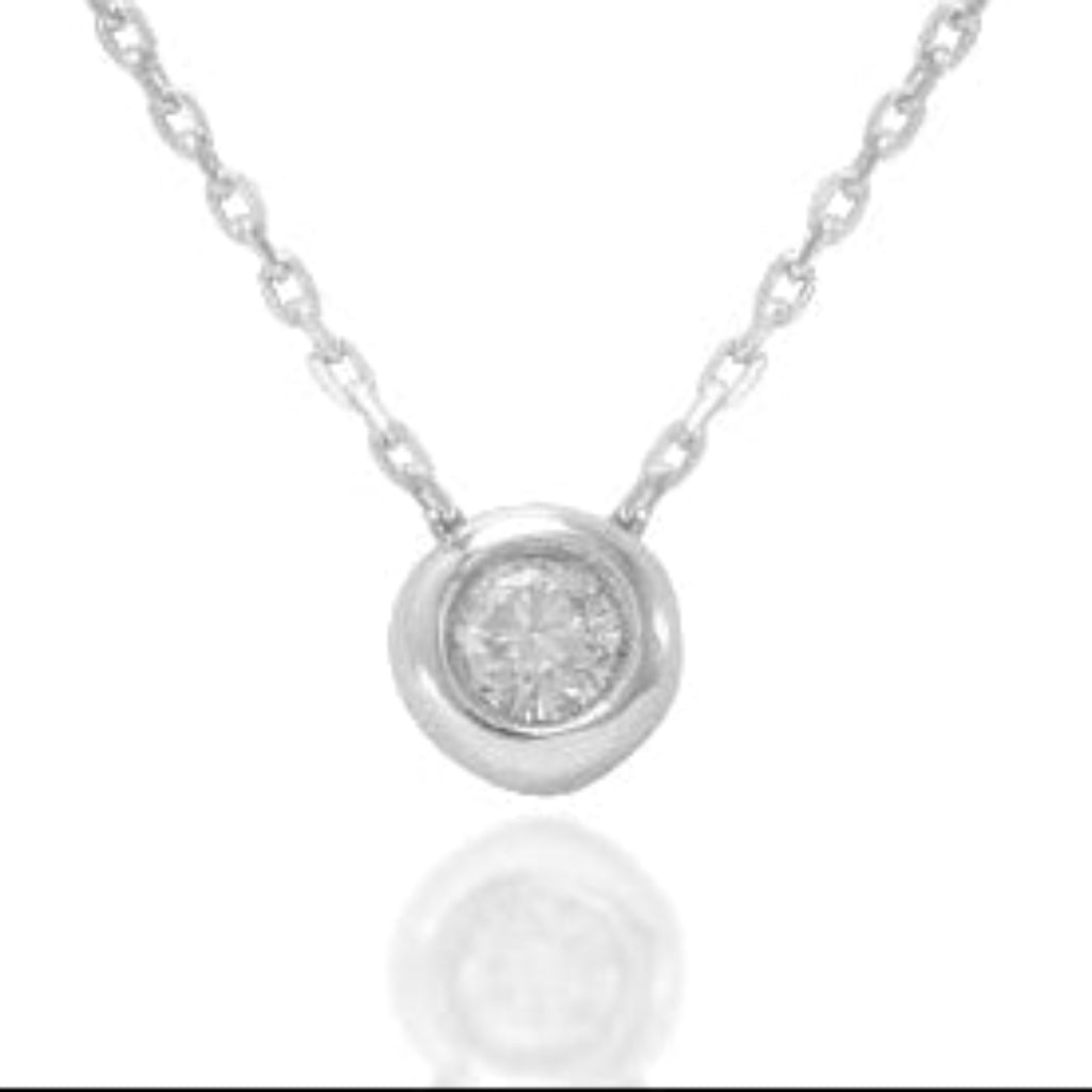 oro blanco con diamante