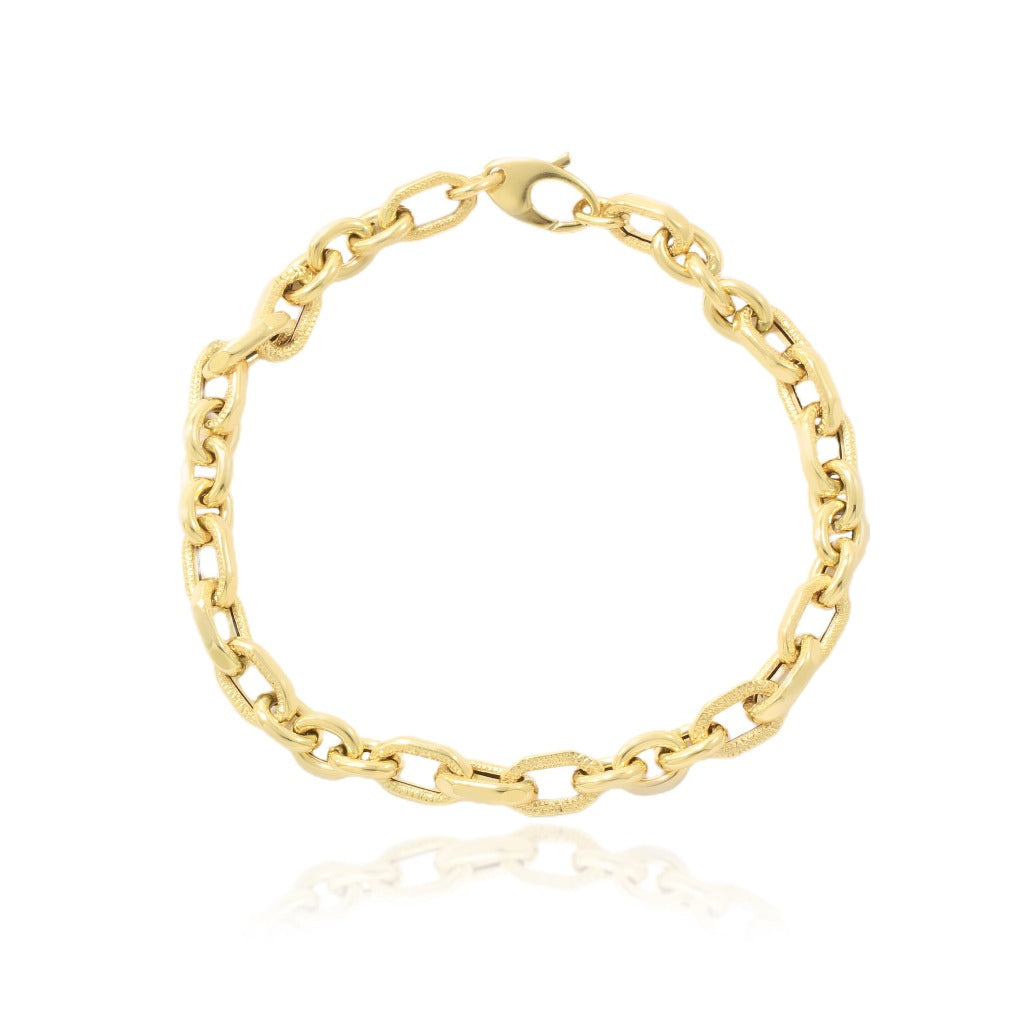 Pulsera de oro de 18kt joyería pamplona