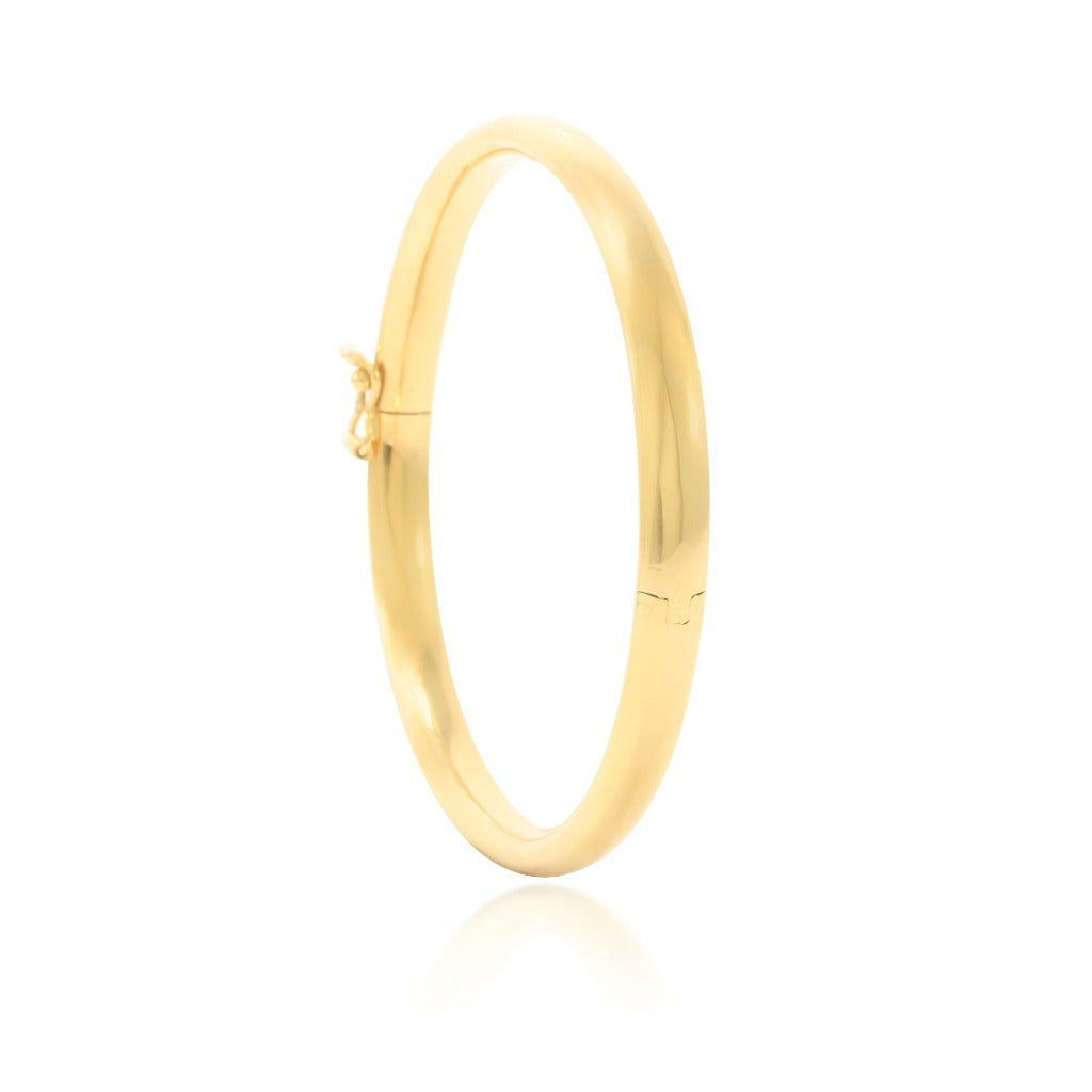 Pulsera rigida oro 18kt joyería pamplona