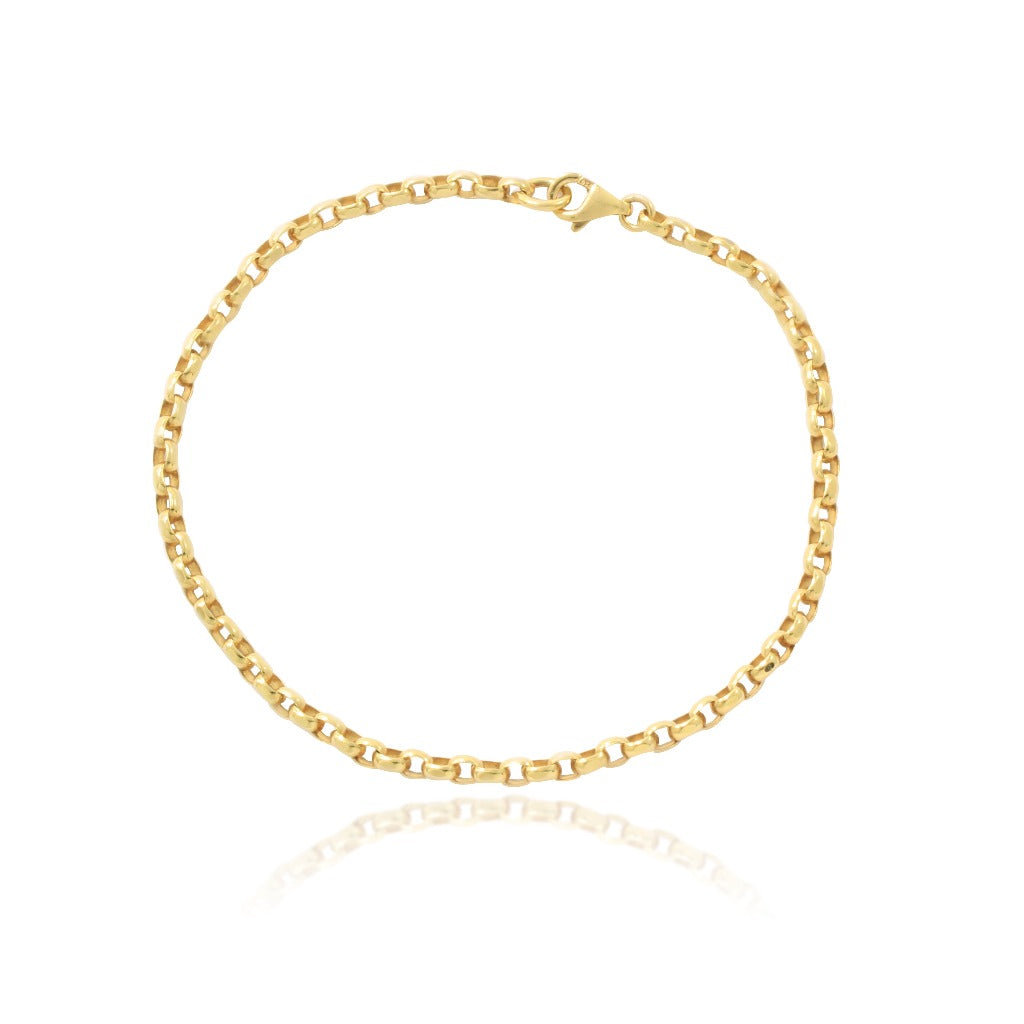 Pulsera de oro amarillo 18kt joyería pamplona