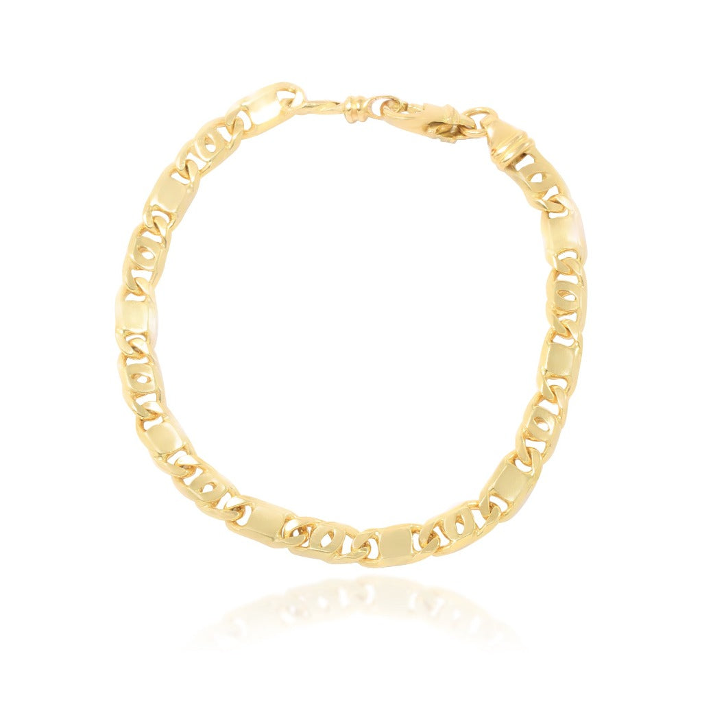 Pulsera en oro de 18kt joyería pamplona