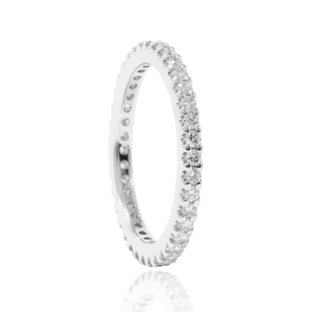 White Infinity Ring 1.03cts.