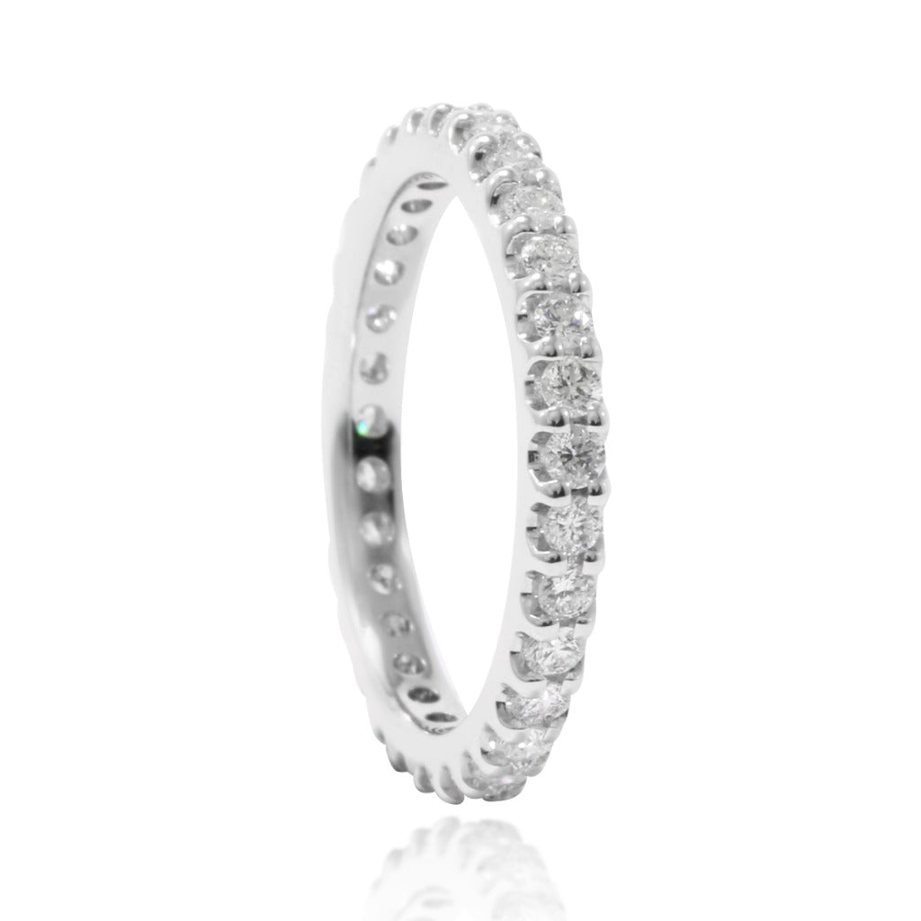 White Infinity Ring 0.65cts. BIJOYA