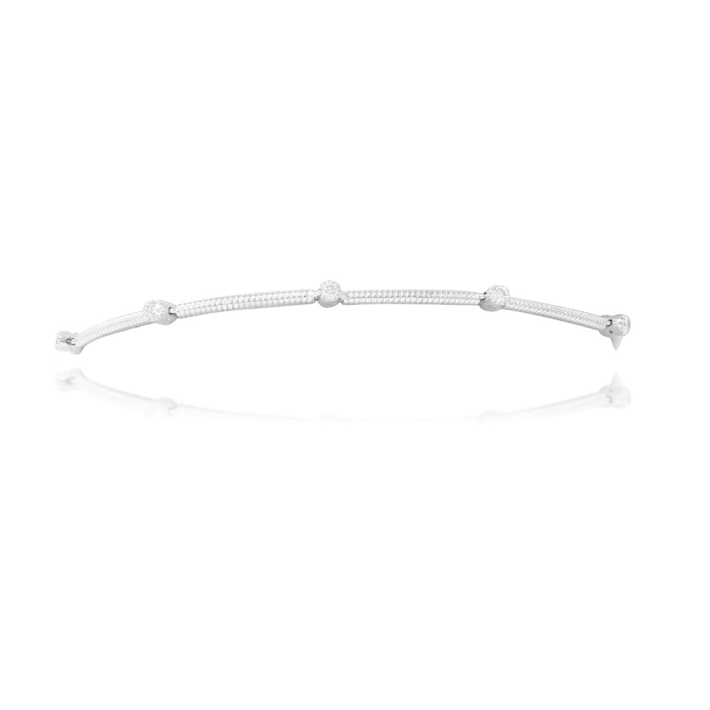 Pulsera de novia con diamantes. Joyeria Pamplona