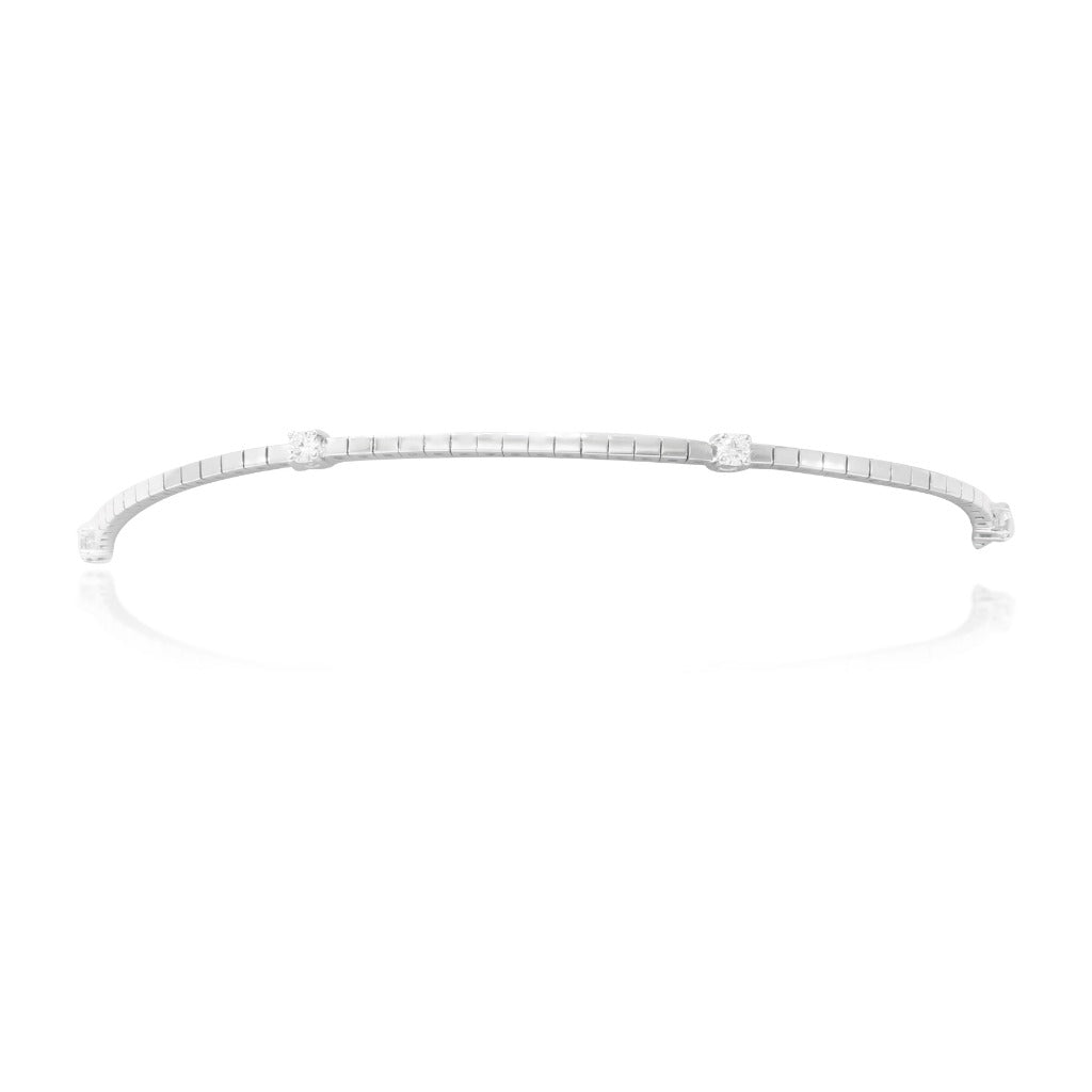 Pulsera de novia con diamantes. Joyeria Pamplona