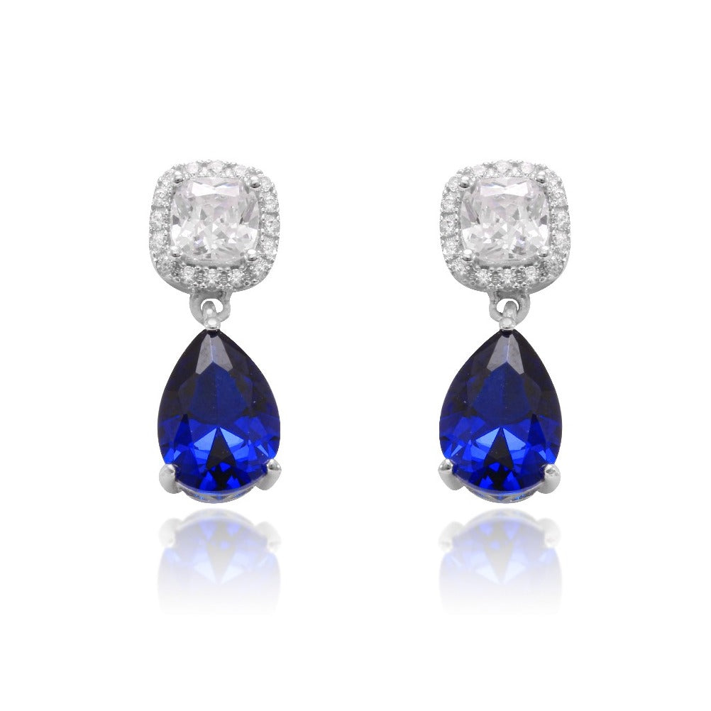 pendientes de novia azules. joyeria pamplona.