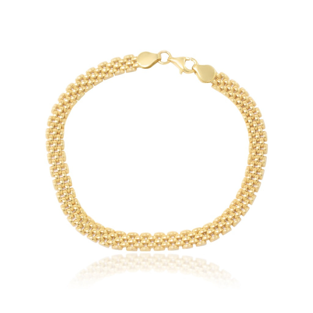 Pulsera de oro amarillo. Joyería Pamplona