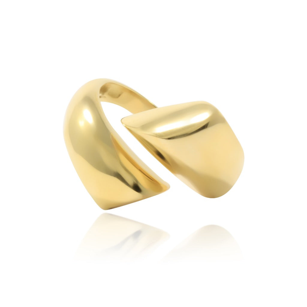 Anillo liso de oro amarillo. Joyería Pamplona