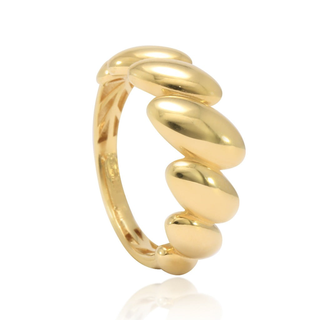 anillo oro amarillo 18kt joyeria pamplona