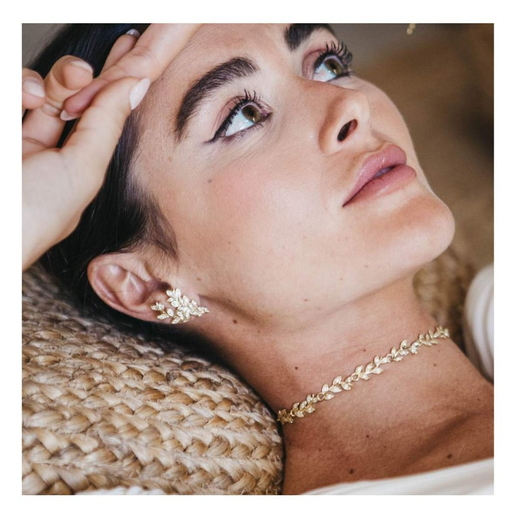 Pendientes de plata de primera ley (925) con baño de rodio con circonita incolora