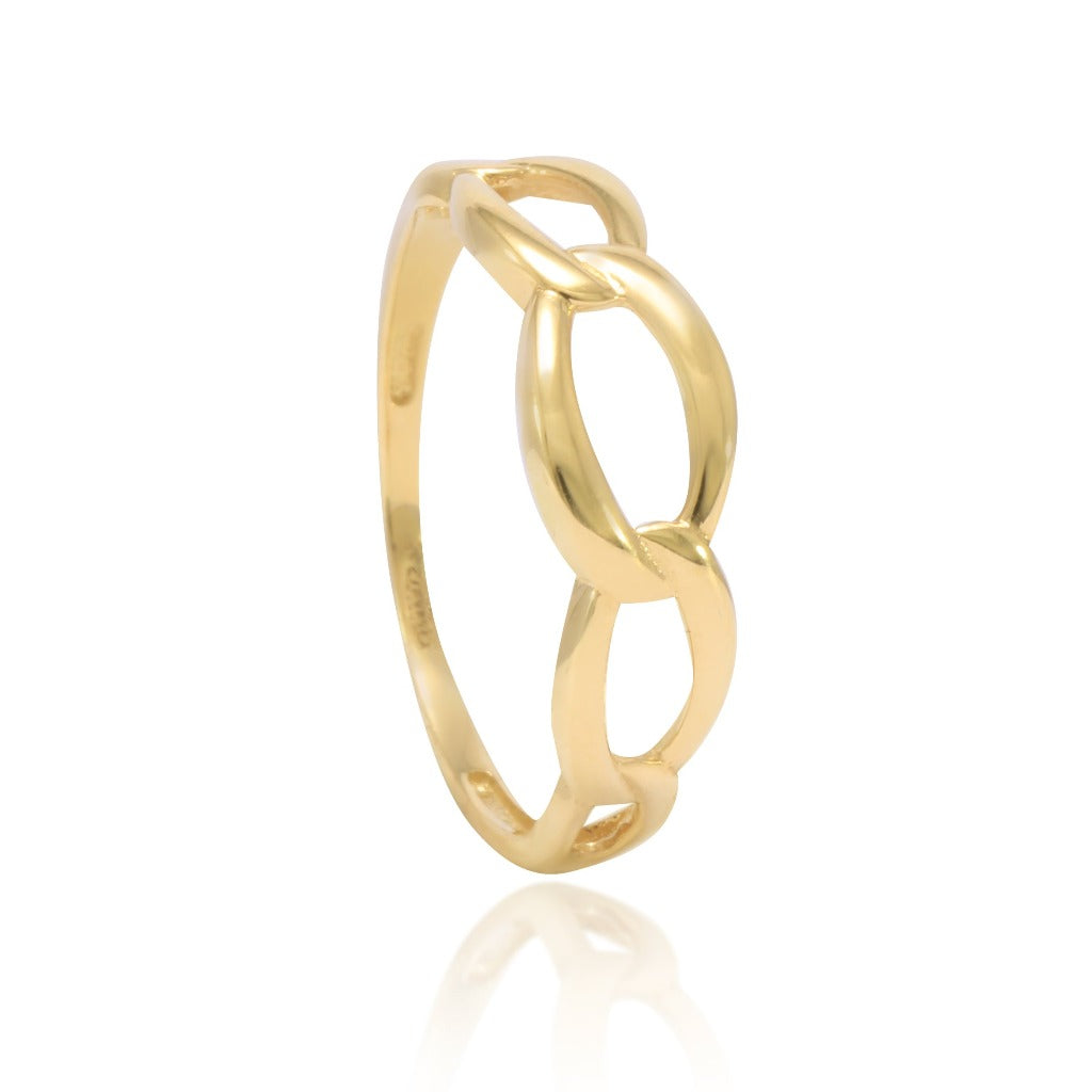 anillo oro amarillo 18kt joyería pamplona