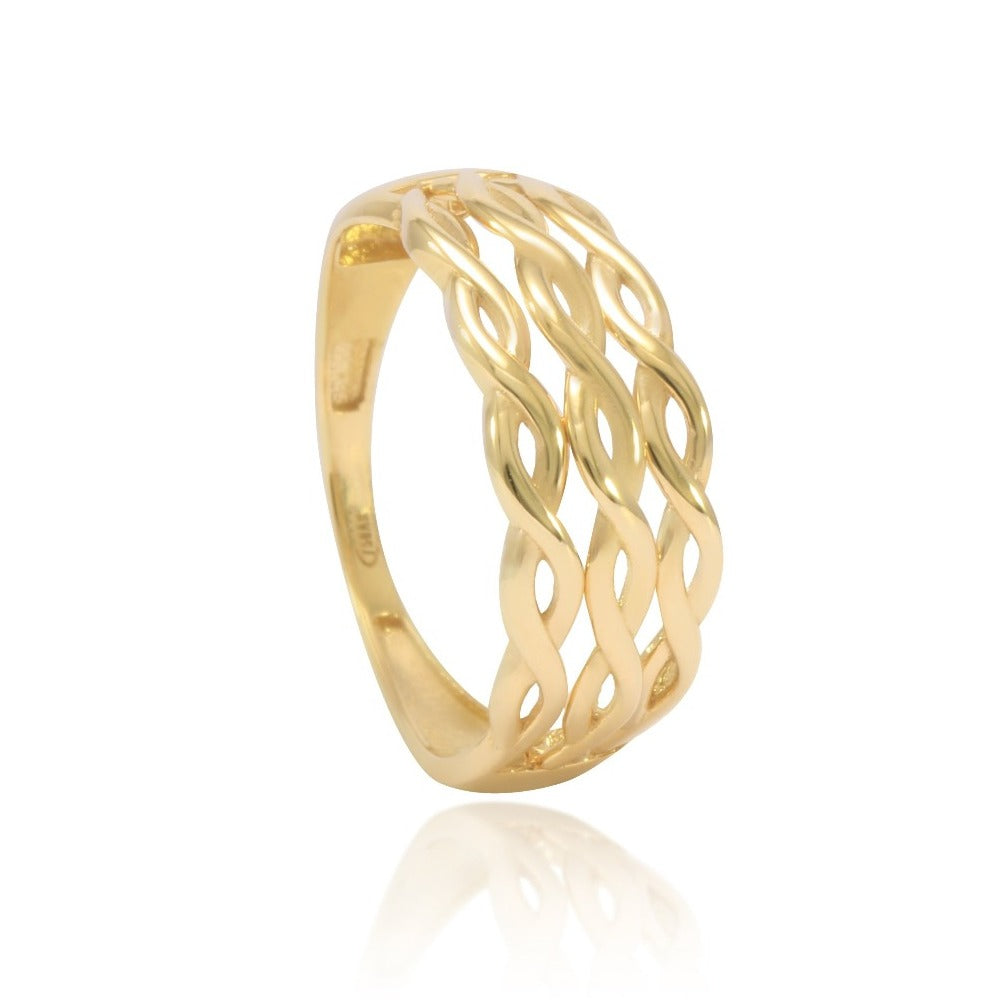 anillo oro amarillo 18kt joyería pamplona