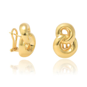 Pendientes en oro de 18kt joyería pamplona