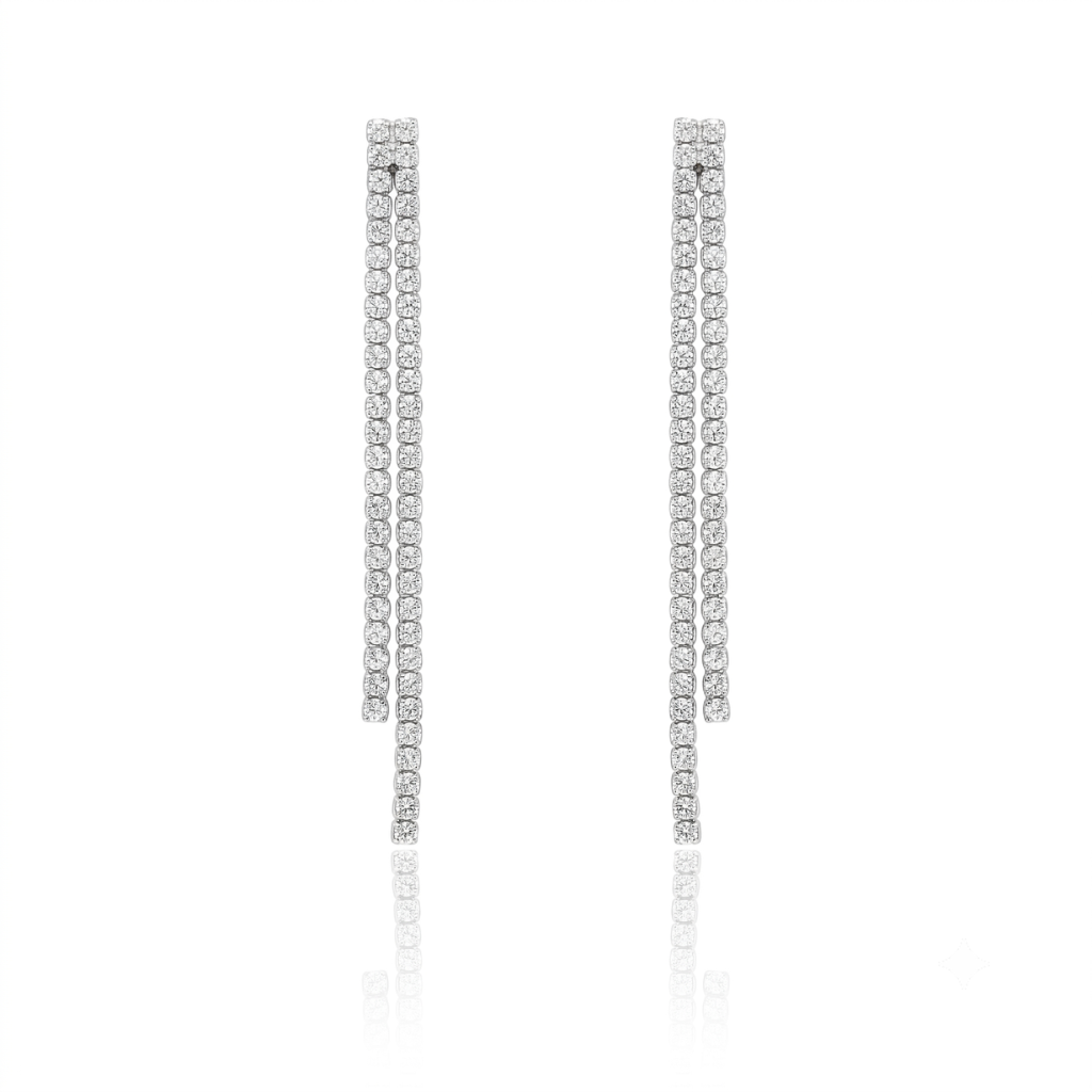 Pendientes de plata de ley 