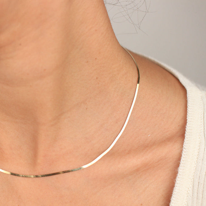 Collar realizado en oro amarillo de 18k