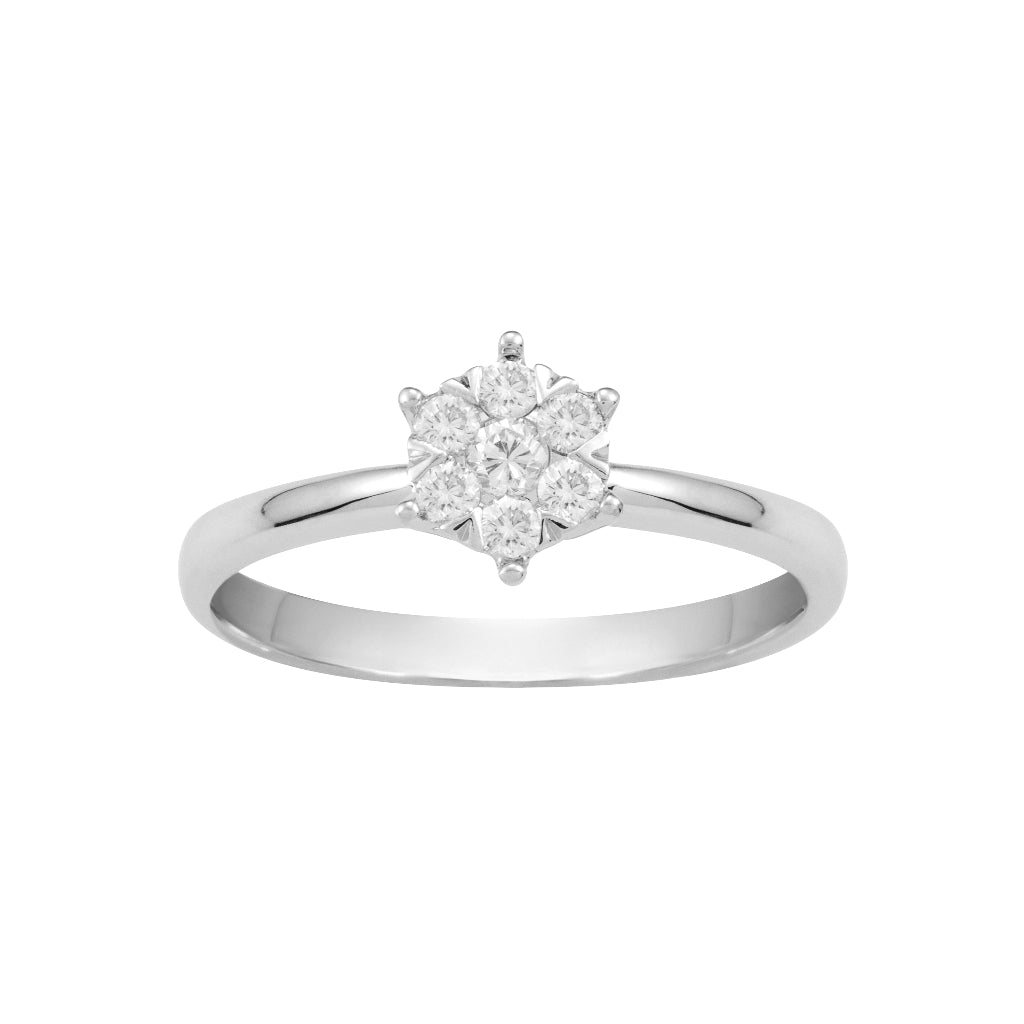 anillo de oro de 18kt con diamantes pamplona