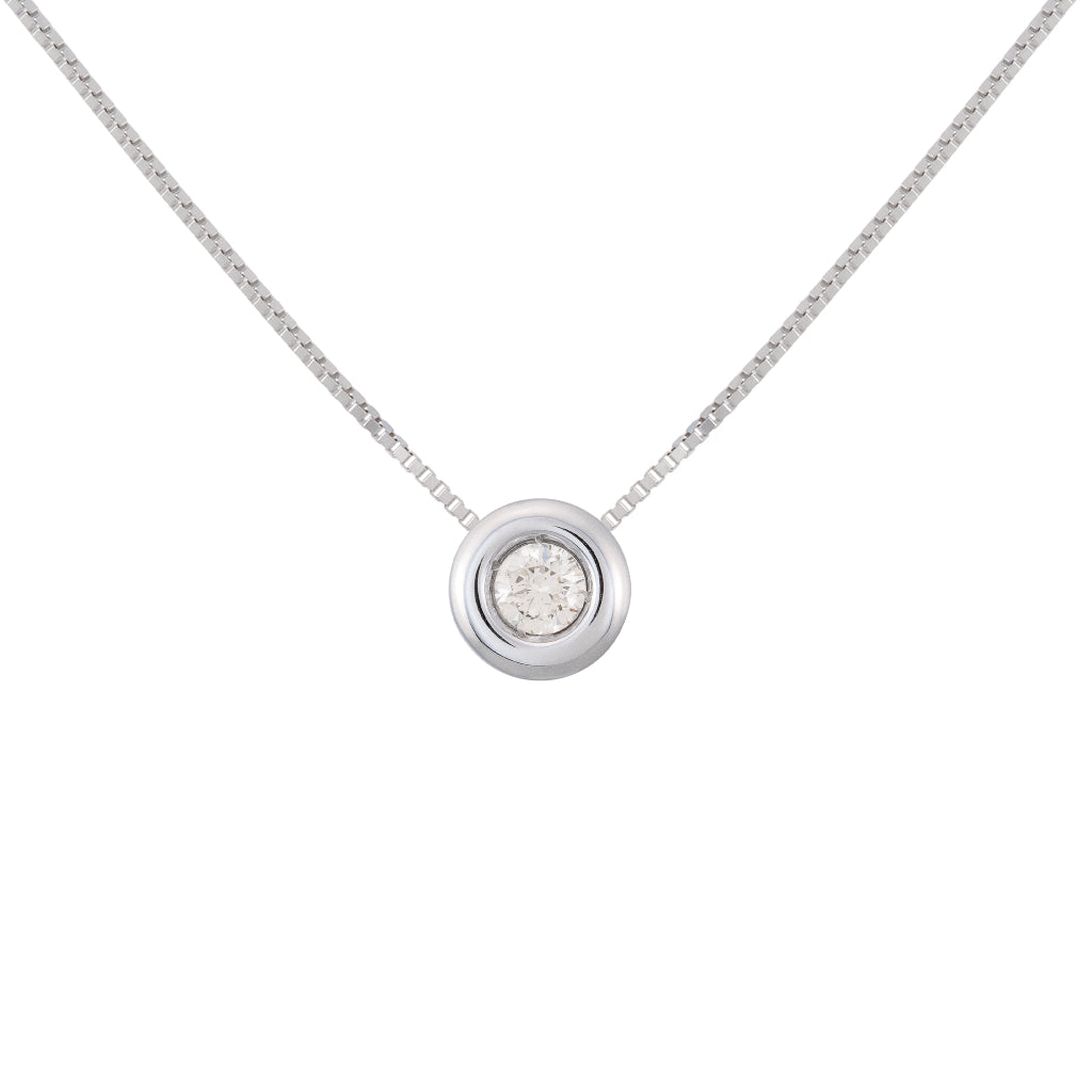 Colgante oro con diamante 