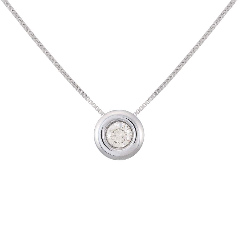 Colgante oro con diamante 