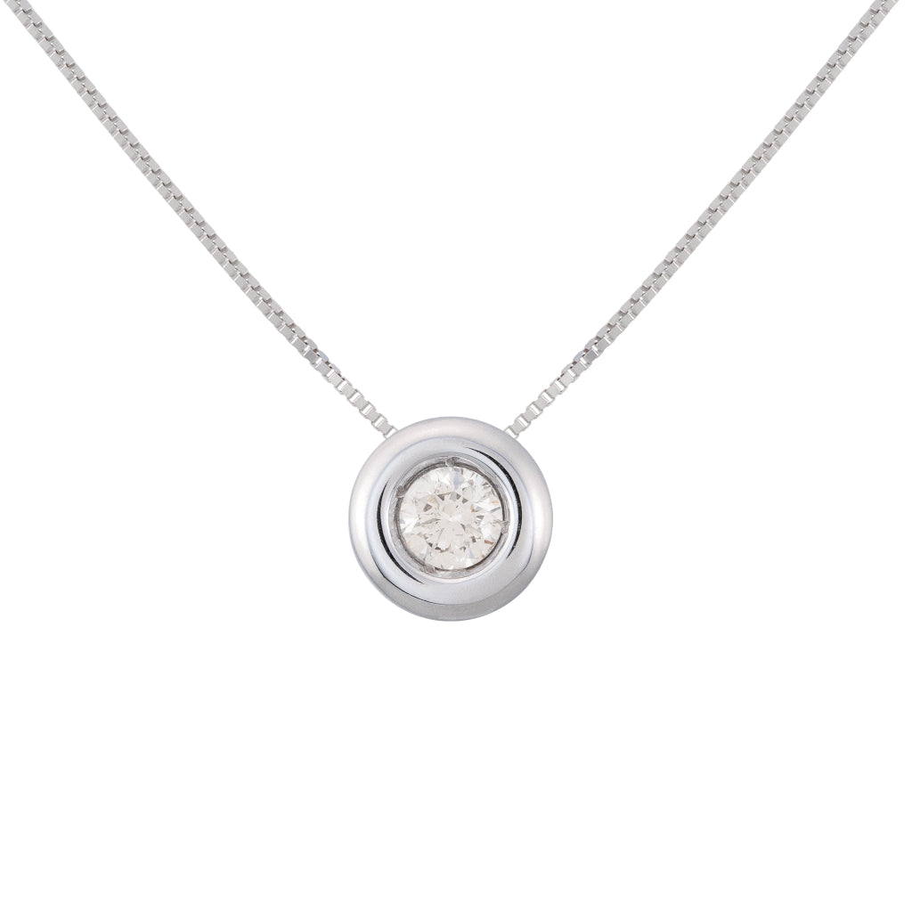 Colgante oro con diamante 