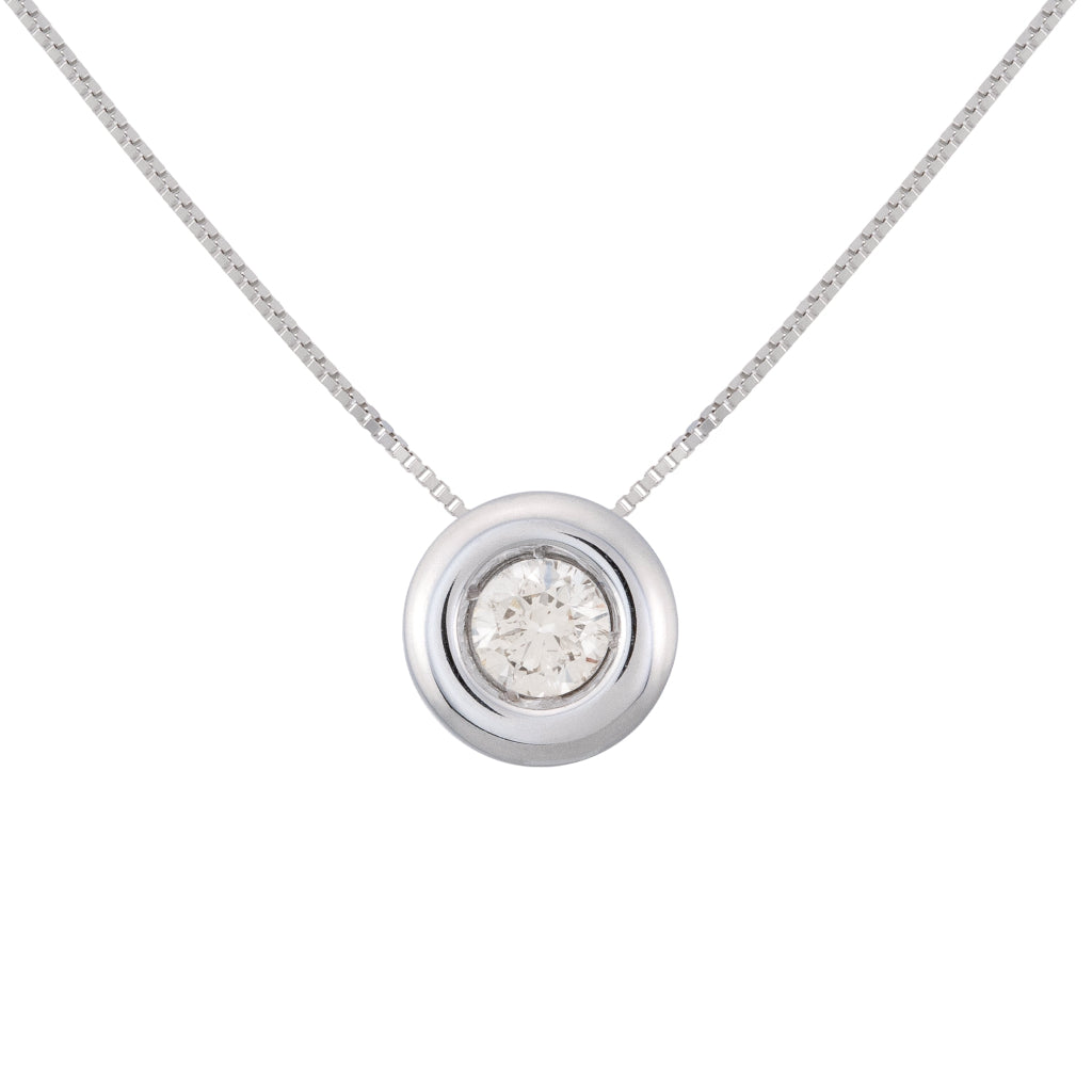 Colgante oro con diamante 