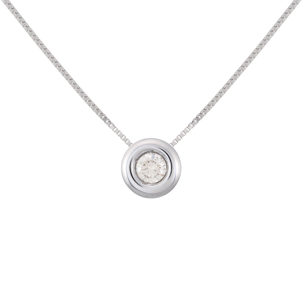 Colgante oro con diamante 