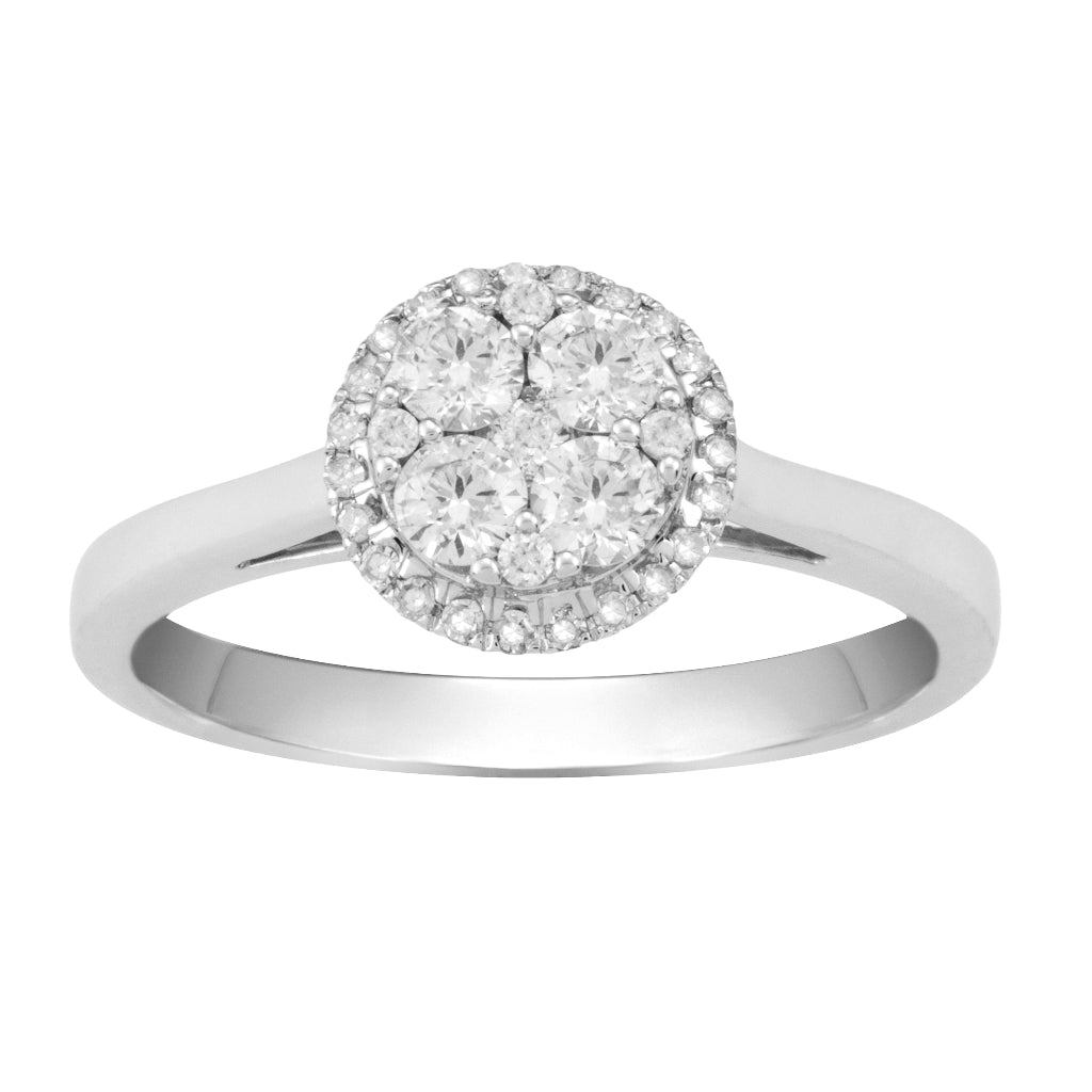 Oro blanco y diamantes 