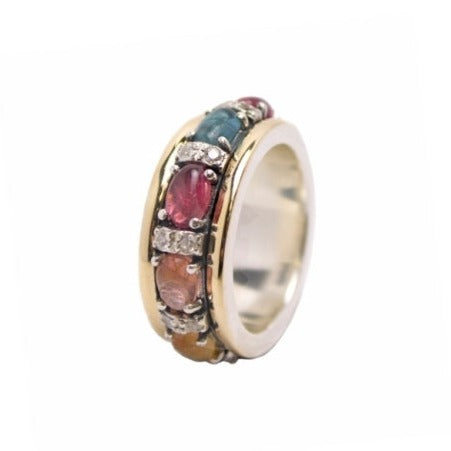 Anillo Styliano con turmalinas BIJOYA