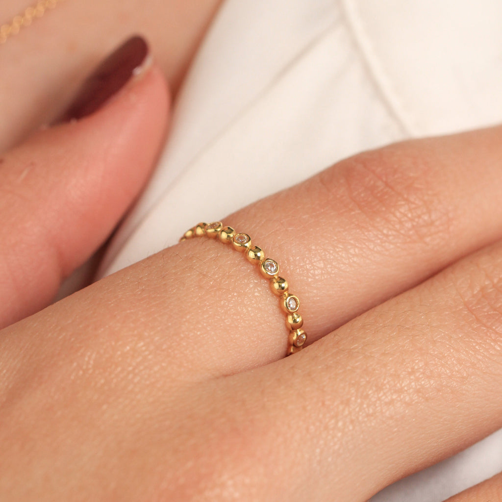 Anillo de oro amarillo de 18k