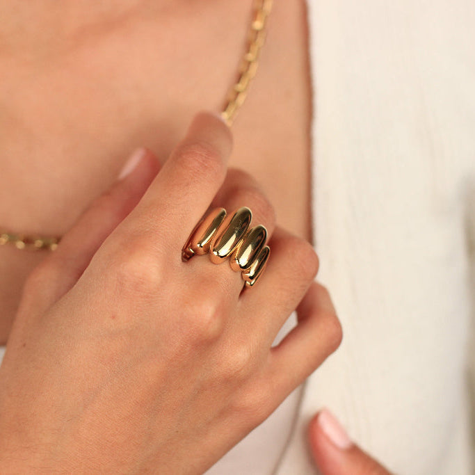 Anillo oro amarillo 18k