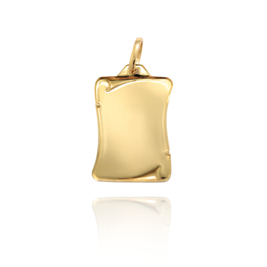 Pergamino de oro de 18K para grabar