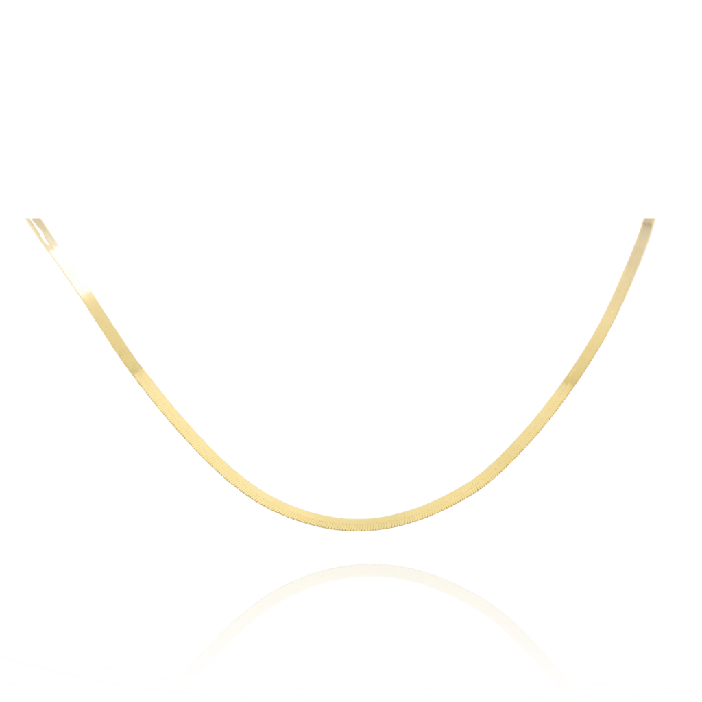 Gargantilla en oro amarillo de 18 quilates.