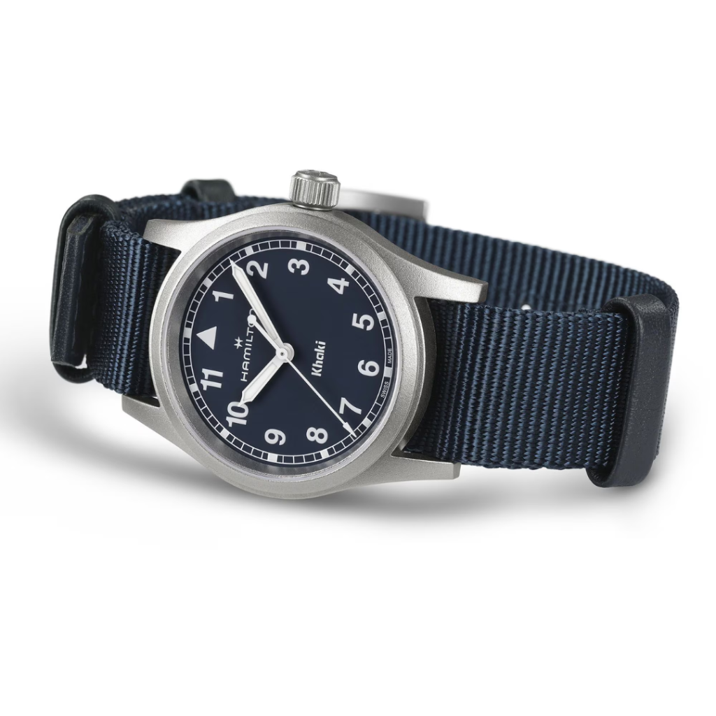 Reloj Hamilton Khaki Azul Textil
